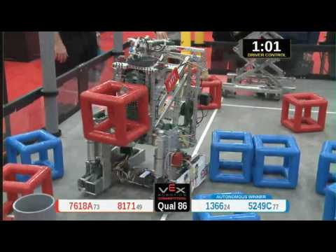 2015 VRC Tech Q86 - 7618A 8171 vs 1366 5249C - 47 to 69 - VEX Worlds 2015 - Technology Division