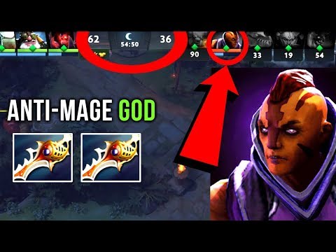 Most EPIC Anti-Mage Gameplay EVER?! 1v5-STYLE! Crazy Double Divine Rapier Game-Winning Play Dota 2