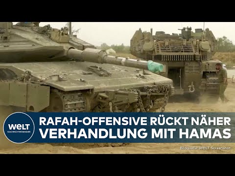 Video Thumbnail: KRIEG IN NAHOST: Countdown zur Offensive auf Rafah! Israel verhandelt mit Hamas über Geiseln