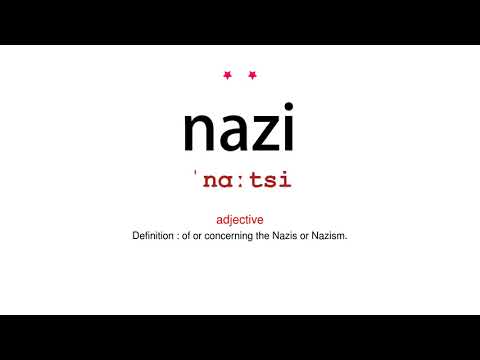 How to pronounce nazi - Vocab Today