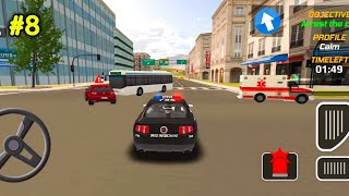 Police Car Chase Cop Simulator Car Games 3D #8| गाड़ी वाला गेम खेलने वाला | Android Gameplay