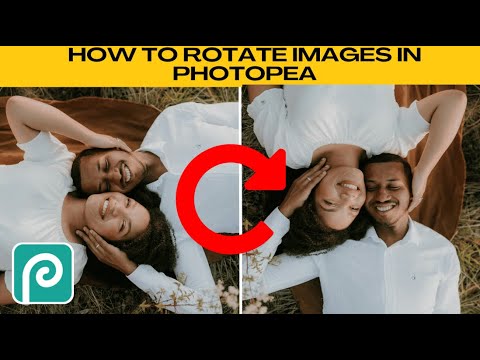How to ROTATE IMAGES in ANY Direction in Photopea