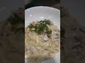 Tagliatelle White Pasta Carbonara Super Delicious Satisfying Viral Trending