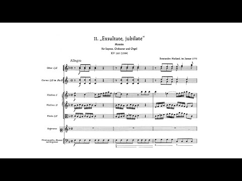 Wolfgang Amadeus Mozart – Exsultate, jubilate, K.165/158a