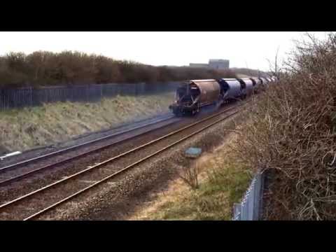 Class 66 rear wagon on fire