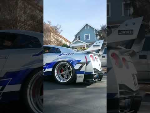 Street Monster Extremely custom Nissan GTR R35 #nissan #gtr #r35 #turbo  #fastest #revving