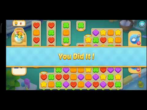 Matchington Mansion Level 1042, Level 1043 & Level 1044 - My No Booster Level / iOS/Android