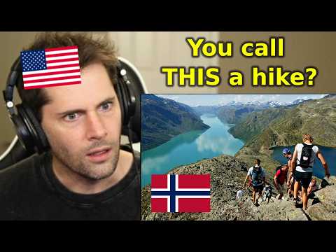 American Reacts to Besseggen (Norway's ICONIC Hike)