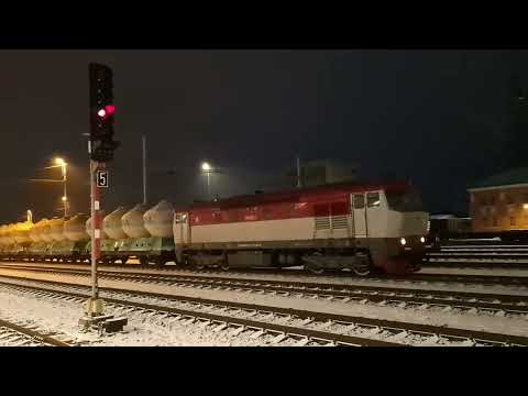 Ranní bublající koncert Barči 749 254-9 JKS s 1.várkou cementu do Jihlavy. Pn 52749🤩📽️😍10.1.2026