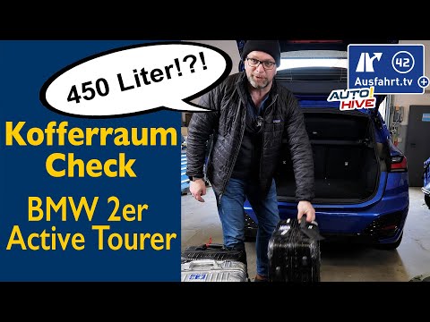 Trunk check: 2023 BMW 2 Series Active Tourer U06 – what fits in the trunk? Bicycle? Suitcase?