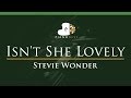 Stevie Wonder - Isn't She Lovely - LOWER Key (Piano Karaoke / Sing Along)