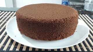 Massa de Bolo de Chocolate ideal para rechear e confeitar