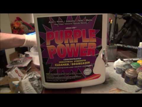 Using Purple Power to Strip Paint from Models - The Paintmarine's Workbench: Ep 3