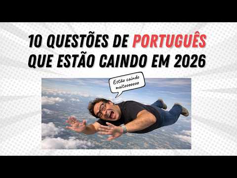 Questões de PORTUGUÊS que têm caído nas provas de concurso em 2026