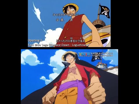 ONE PIECE episode 1000 full special opening comparison