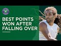 Best points won after falling over | Wimbledon Retro