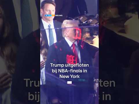 Trump uitgejoeld tijdens volkslied bij NBA-finals in New York   | RTL Nieuws