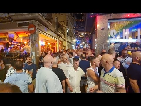 Benidorm Pride Bars Atmosphere Friday September 6 2024 4K