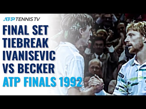 Boris Becker vs Goran Ivanisevic Crazy Final Set Tiebreak | 1992 ATP Tour Finals