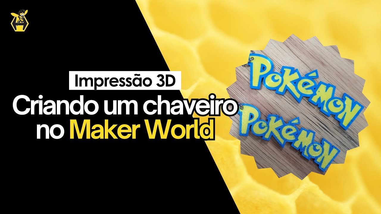 Vídeo: criando um chaveiro no MakerWorld com o MakerLab