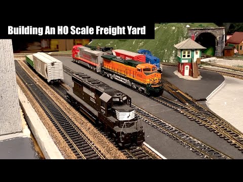 Building an HO Freight Yard on my Model Railroad