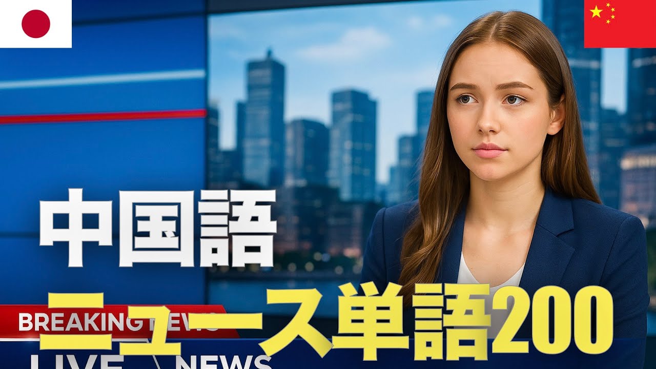 中国語ニュース単語200 | 聞き流し | ピンイン付き | 第二外国語 | 音声学習 | リスニング練習 episode artwork