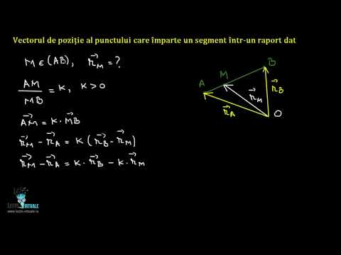 Vectorul de poziție al unui punct - teorie | Lectii-Virtuale.ro