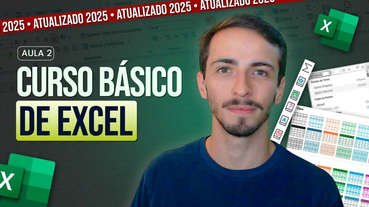 Curso Básico de Excel 2025 | Aula 2 | GRATUITO