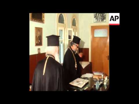 SYND 23-3-72 BISHOPS SUBJECT OF ENOSIS DEMONSTRATIONS