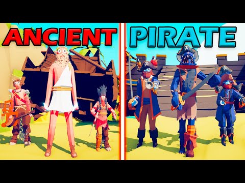 COLOSSAL PIRATE TEAM vs COLOSSAL ANCIENT TEAM - Totally Accurate Battle Simulator | TABS