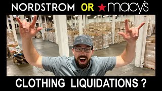 Brand Name Clothing Pallet Liquidations over $500,000+ at Resale Value | Nordstrom or Macys Apparel?