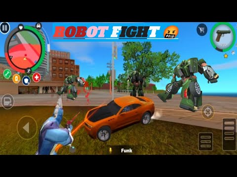 Rope Hero Vice Town (Aircraft Transformers Fight in Army Base) Army Man Group - Android Gameplay HD