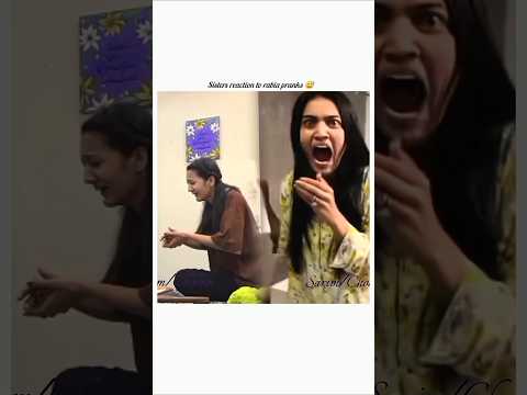 Sisters reactions to rabia pranks 🤣|#sistrology| #shorts #viralshort #funny @rabiafaisal__