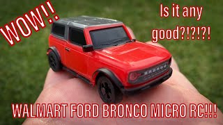 Walmart FORD BRONCO Micro RC Car!!!! Is it any good?!?!?!