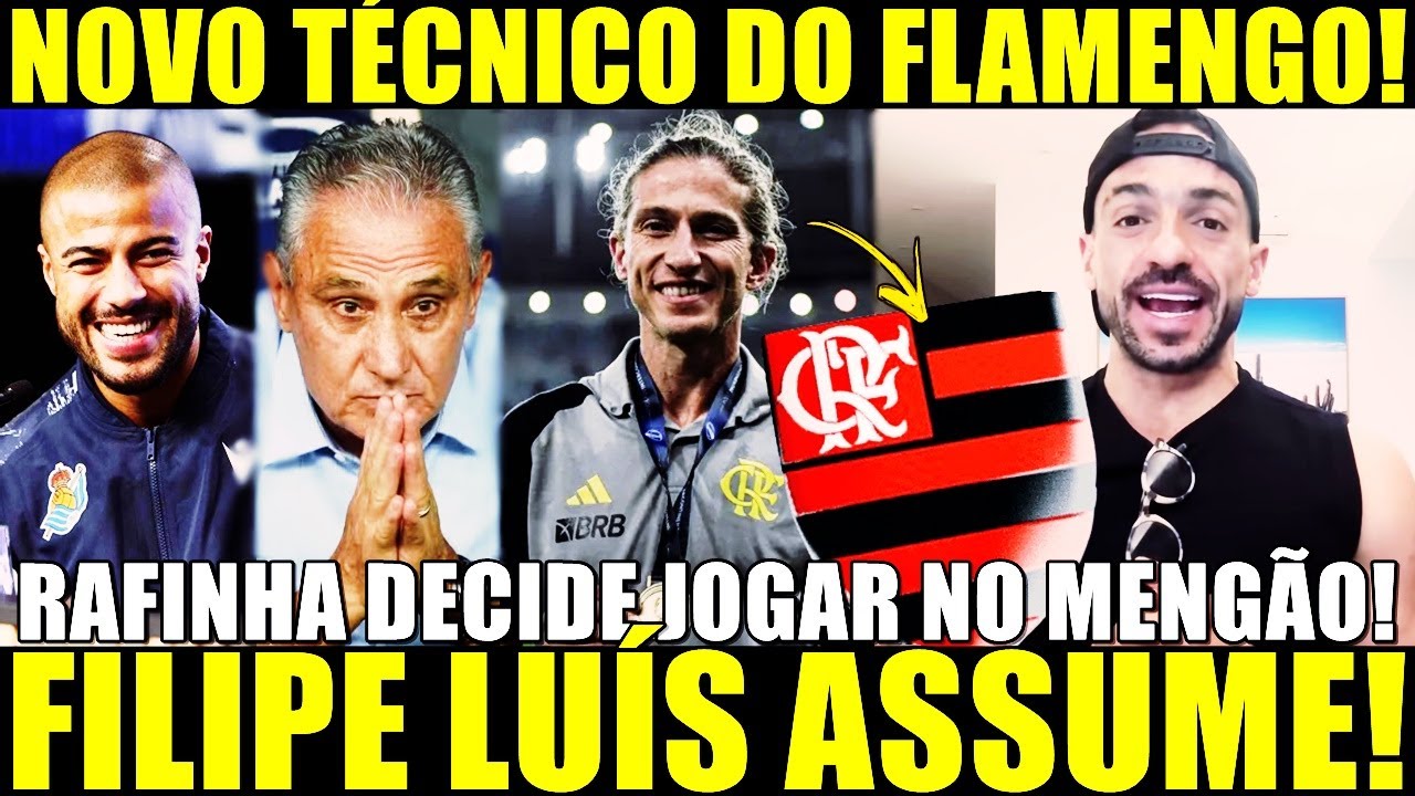 BOMBA NESSA QUARTA! FILIPE LUIS NOVO TÉCNICO MENGÃO! TITE VAI RECUPERAR A SAÚDE! CRAQUE QUER O FLA!