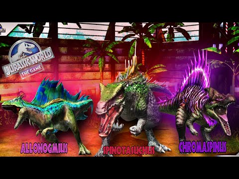 The Ultimate Trio of Power! Max Level Hybrids Spinotasuchus, Chromaspinus, and Allonogmius!- JWGT.