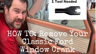 How To Remove Your Classic Ford Window Crank And Door Handle