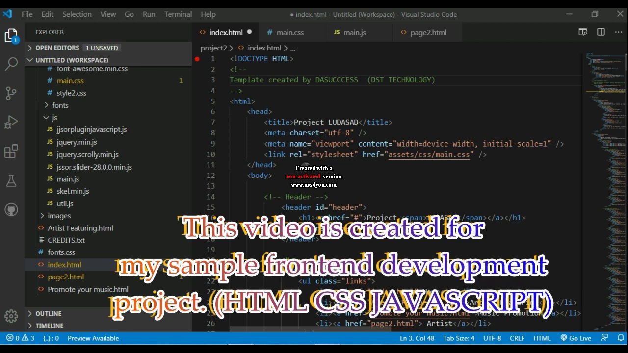 Upwork Front End Development Project Sample
