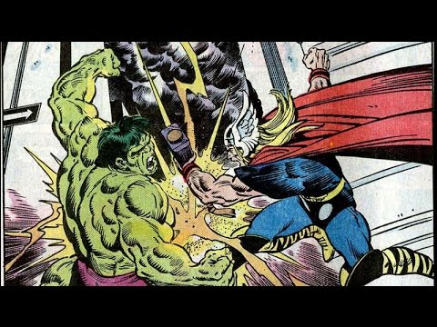 Savage Hulk Battles the Avengers