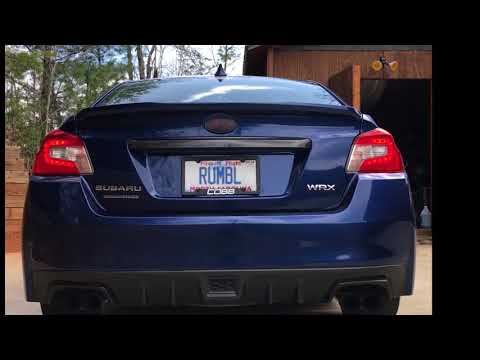 2015 WRX COBB Downpipe with Nameless midpipe and Nameless muffler deletes.