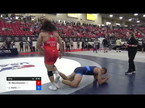 92 Kg Quarters - Michael Macchiavello, Wolfpack Wrestling Club - TMWC Vs Jonathan Aiello, Cavalier