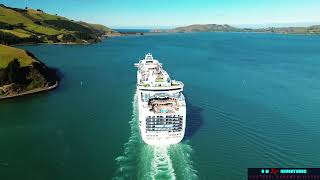 Crown Princess, Departing Dunedin 15th, January 2025