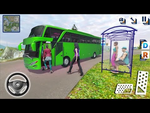 Offroad Bus Drive Simulator 3D - Uphill Real Bus Mountain Drive - Android GamePlay #4