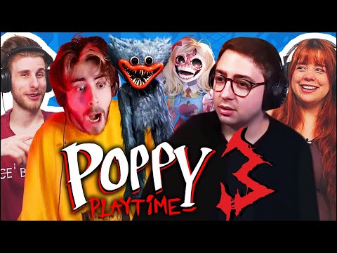 os melhores SUSTOS dos STREAMERS com POPPY PLAY TIME 3 - JOVENS REAGEM!