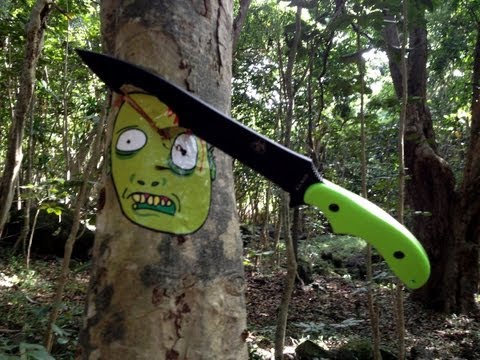 Zombie Trees VS Ka-Bar War Sword