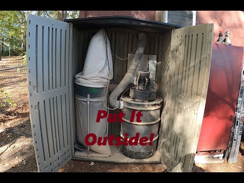 Small Shop Dust Collection - Put It Outside!
