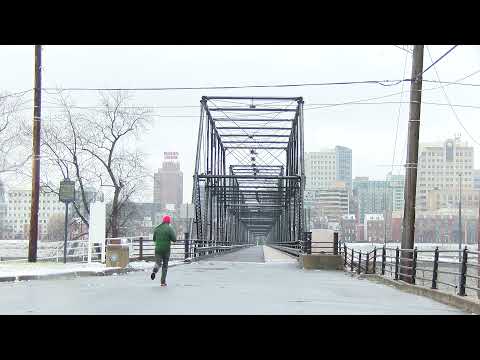 Scenes from first measurable snow of the winter season in Central PA