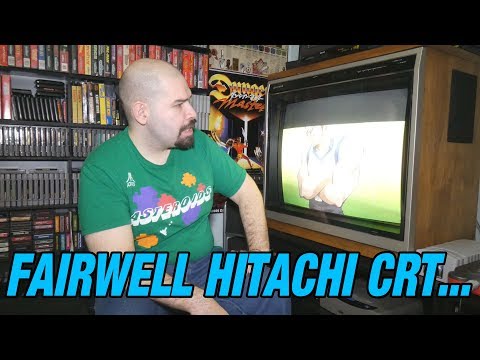 My CRT TV is dying. Fairwell Hitachi CRT...