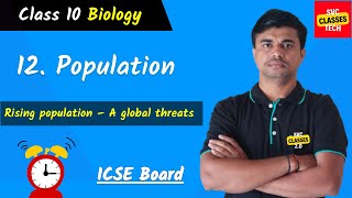 Population part 1 | Class 10 Bioloby ICSE Board | #svcclasses #icse #population