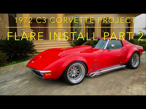 C3 Custom Image Corvette Flares Install pt 2  !!!Warning!!! This is a long one 😬